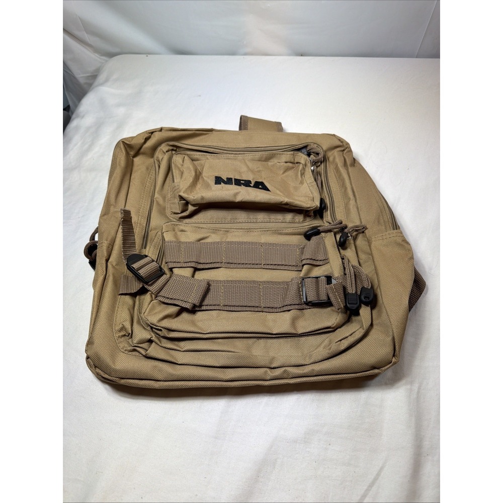 NRA TACTICAL Backpack Range Hunting Bag Desert Tan Khaki